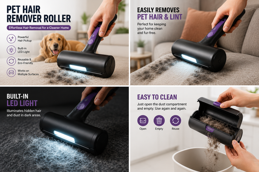 Pet Hair Remover Roller – Reusable & Easy Clean